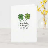 Lucky Clover Love You Karte (Gelbe Blume)
