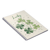 Lucky Clover Lucky Notebook Notizblock (Rechte Seite)