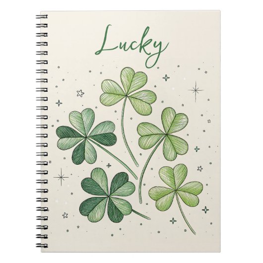Lucky Clover Lucky Notebook Notizblock (Vorderseite)