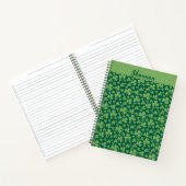 Lucky Clover Muster Spiral Notebook Notizblock (Innenseite)
