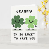 Lucky Clover Opa Karte (Gelbe Blume)