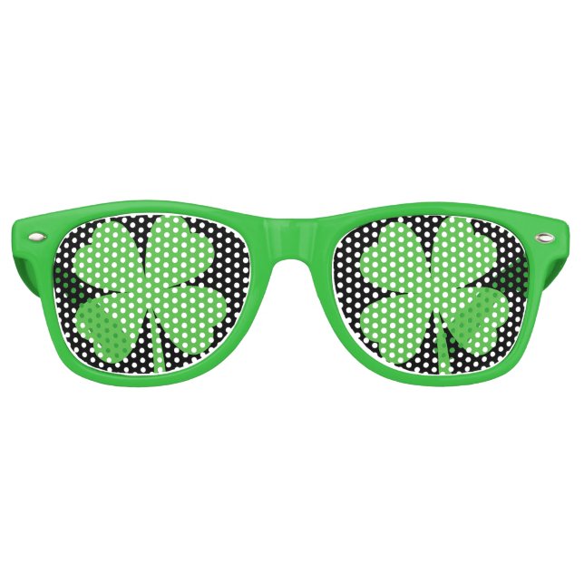 Lucky Clover Party Shades Partybrille (Vorderseite)