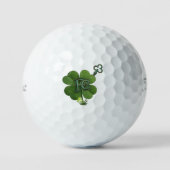 Lucky Clover Personalisierter Titleist Pro V1 Golfball (Vorderseite)