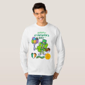 "Lucky Clover Pipe - St. Patrick's Day T-Shirt" T-Shirt (Vorne ganz)