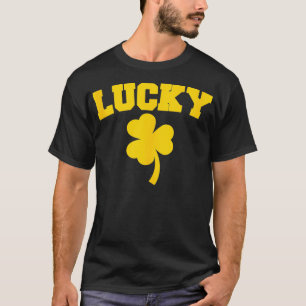 Lucky Clover Plaid Vintage Shamrocks St Patricks D T-Shirt