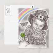 Lucky Clover Postkarte (Vorne/Hinten)