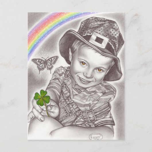 Lucky Clover Postkarte (Vorderseite)