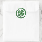 Lucky Clover Runder Aufkleber (Tasche)