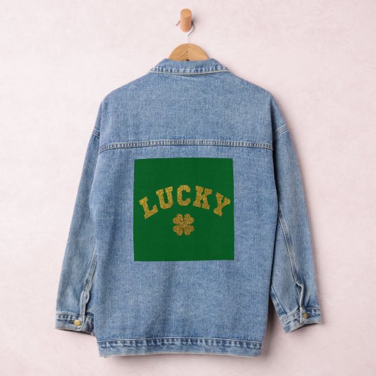 Lucky Clover Saint Patricks Jeansjacke (Hangar)
