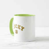 Lucky Clover Saint Patricks Tasse (Vorderseite Links)
