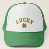Lucky Clover Saint Patricks Truckerkappe (Vorderseite)