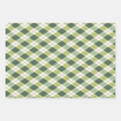 Lucky Clover St. Paddy's Day Kleeblatt Set von 3 Geschenkpapier Set (Vorderseite 3)