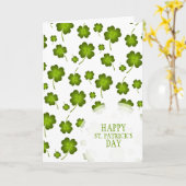 Lucky Clover St. Patrick's Day Card Karte (Gelbe Blume)