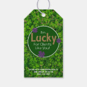 Lucky Clover St. Patrick's Day Client Pop von Geschenkanhänger (Vorderseite)