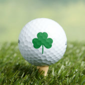 Lucky Clover St Patricks Day Green Kleeblatt Golfball (Insitu T-Shirt)