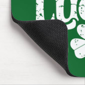 Lucky Clover St Patrick's Day Kleeblatt Vintag Mousepad (Ecke)