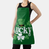 Lucky Clover St Patrick's Day Kleeblatt Vintag Schürze (InSitu)