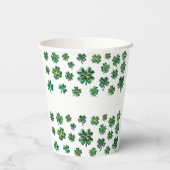 Lucky Clover St Patricks Day Paper Cups Pappbecher (Rückseite)