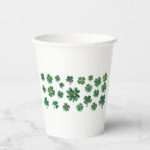 Lucky Clover St. Patricks Day Pappbecher (Vorderseite)