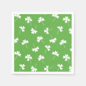 Lucky Clover St. Patrick's Day Party Napkins Serviette (Vorderseite)