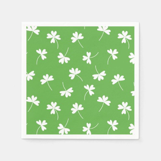 Lucky Clover St. Patrick's Day Party Napkins Serviette (Vorderseite)