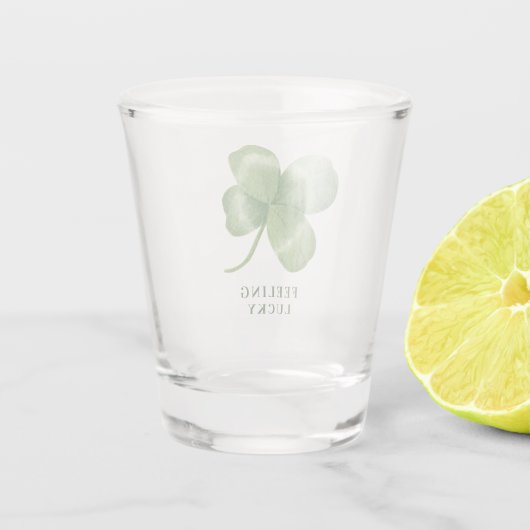 Lucky Clover | St. Patrick's Day Schnapsglas (Rückseite)