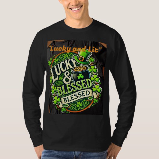 Lucky Clover St. Patrick's Day T - Shirt - Irish S (Vorderseite)