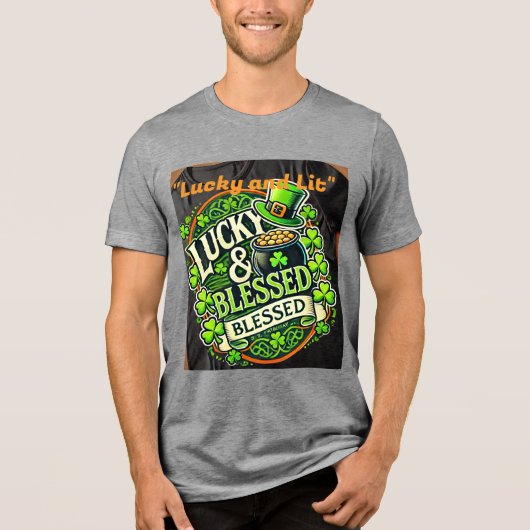 Lucky Clover St. Patrick's Day T - Shirt - Irish S (Vorderseite)