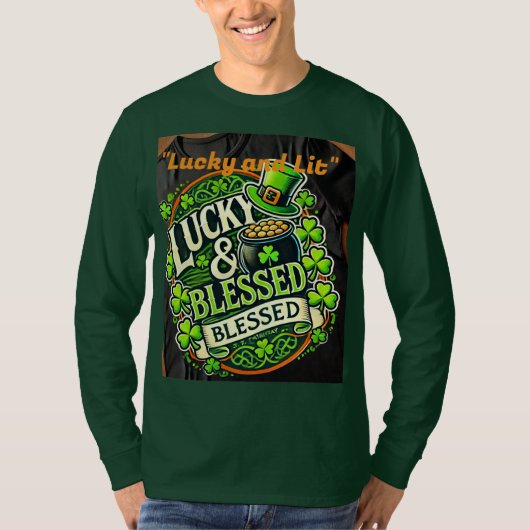 Lucky Clover St. Patrick's Day T - Shirt - Irish S (Vorderseite)
