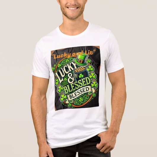 Lucky Clover St. Patrick's Day T - Shirt - Irish S (Vorderseite)
