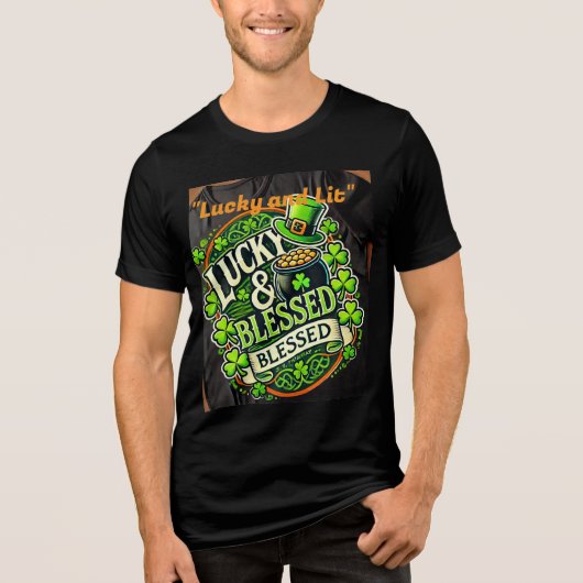 Lucky Clover St. Patrick's Day T - Shirt - Irish S (Vorderseite)