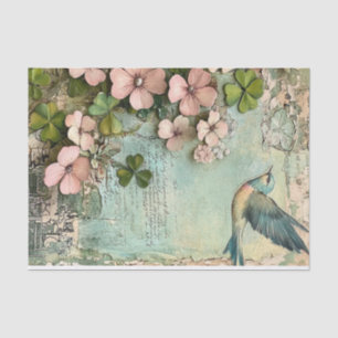 Lucky Clovers & Feathered Friends Seidenpapier