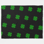 Lucky Clovers Fleece Blanket (Vorderseite (Horizontal))
