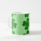 Lucky Clovers Muster Kaffeetasse (Vorderseite Links)