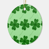 Lucky Clovers Muster Keramik Ornament (Links)