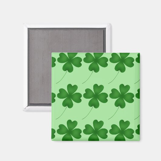 Lucky Clovers Muster Magnet (Vorderseite/Rückseite)