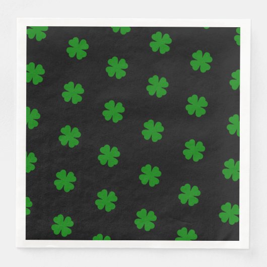 Lucky Clovers Paper Napkins Serviette (Vorderseite)