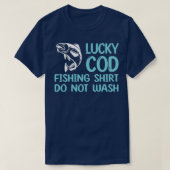 Lucky Cod Fish Qoute Fisherman Design Fish T-Shirt (Design vorne)