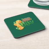 Lucky Coin Hard plastic coaster Getränkeuntersetzer (Linke Seite)