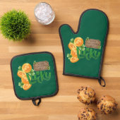 Lucky Coin Oven Mitt and Pot Holders Set (Oben Unten)