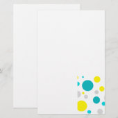 Lucky Colorful Bubbles Briefpapier (Vorne/Hinten)