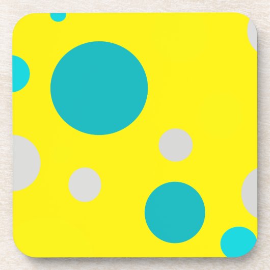 Lucky Colorful Bubbles Getränkeuntersetzer (Vorderseite)