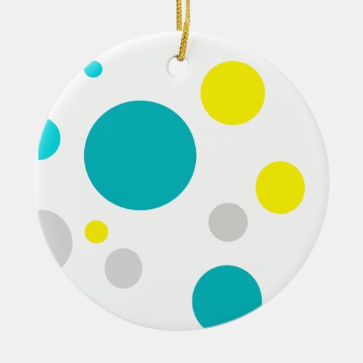 Lucky Colorful Bubbles Keramik Ornament (Vorne)