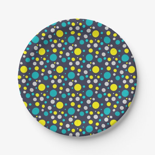 Lucky Colorful Bubbles Pappteller (Vorderseite)