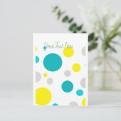 Lucky Colorful Bubbles Postkarte (Stehend Vorderseite)