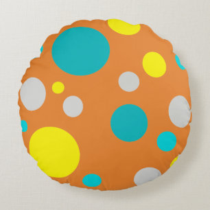 Lucky Colorful Bubbles Rundes Kissen