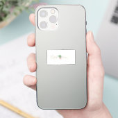 Lucky Coquette Aesthetic Bow Clover St Patrick Aufkleber (Telefon)