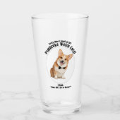 Lucky Corgi Glas (Vorderseite)