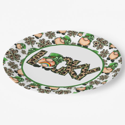 Lucky Covers Pappteller (Schrägansicht)