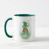 Lucky Cowboy Frog auf Mushroom Tasse (Links)